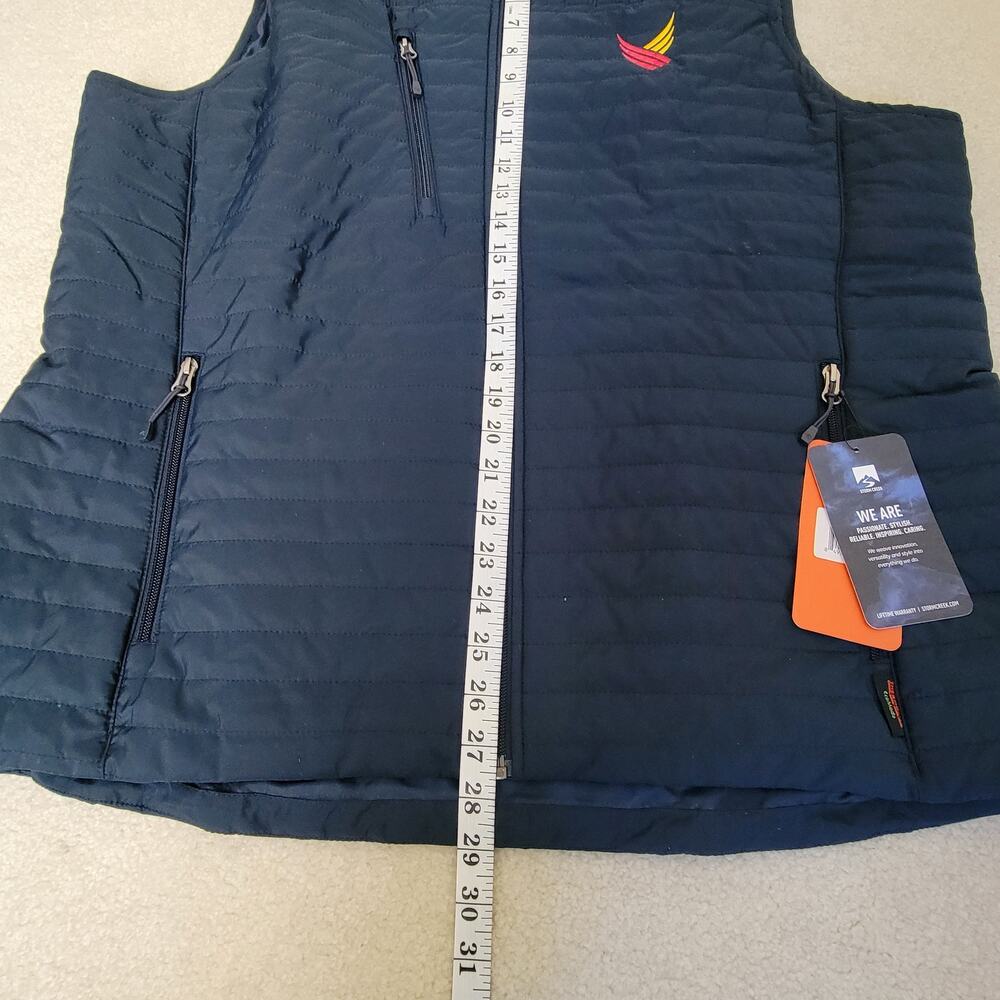 NWT Storm Creek Katrina Women's 2X Quilted Vest Insulated Water Resist Navy Blue - Picture 10 of 16